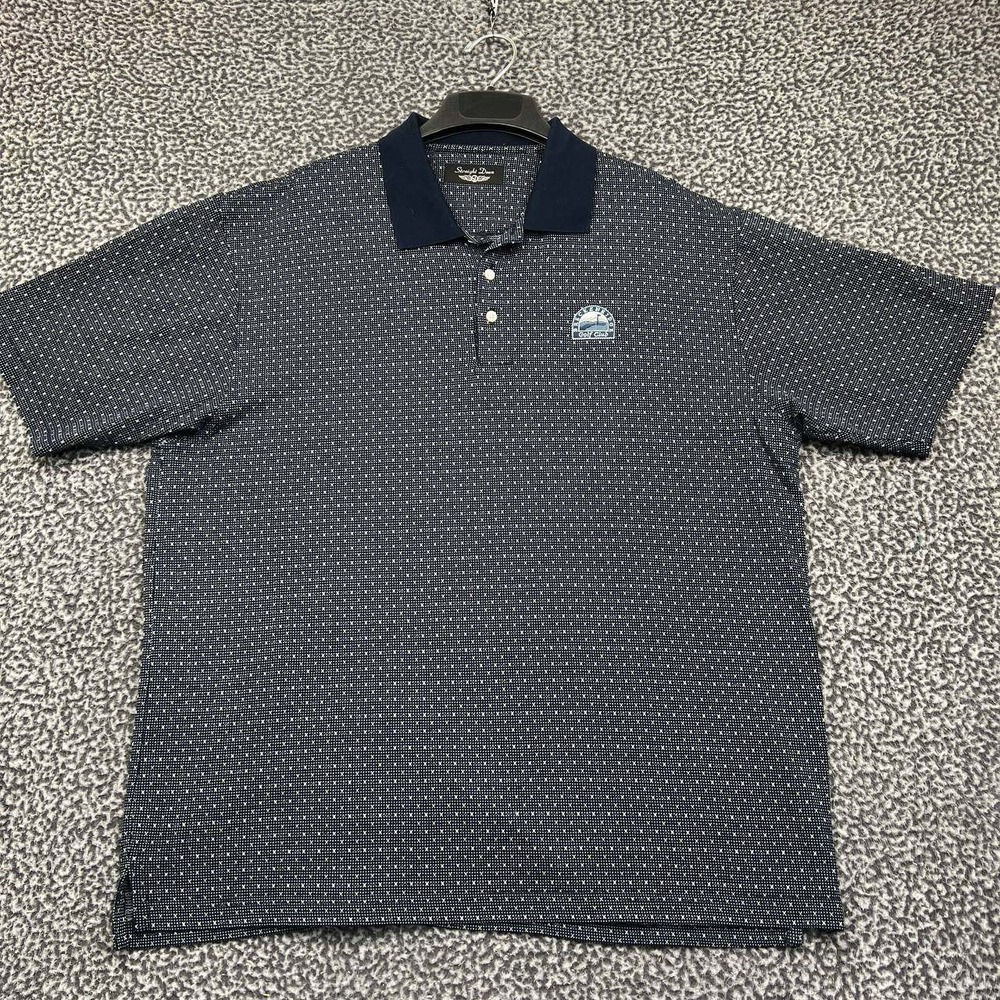 Straight Down Golf Polo Shirt Men Extra Large Short Sleeve Collared Cotton XL